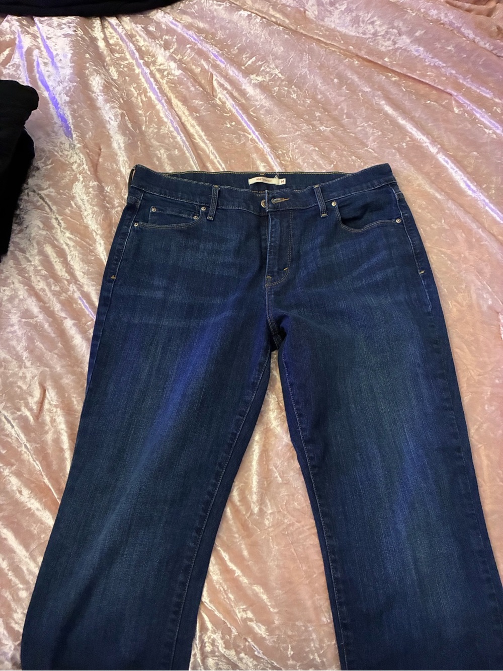 Levi's Dark Blue Boot Cut Jeans for Women